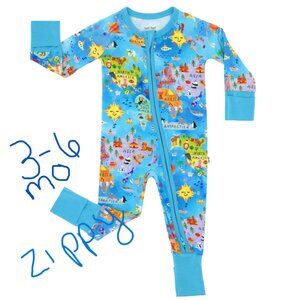 3-6 month Around The World Zippy Little Sleepies
